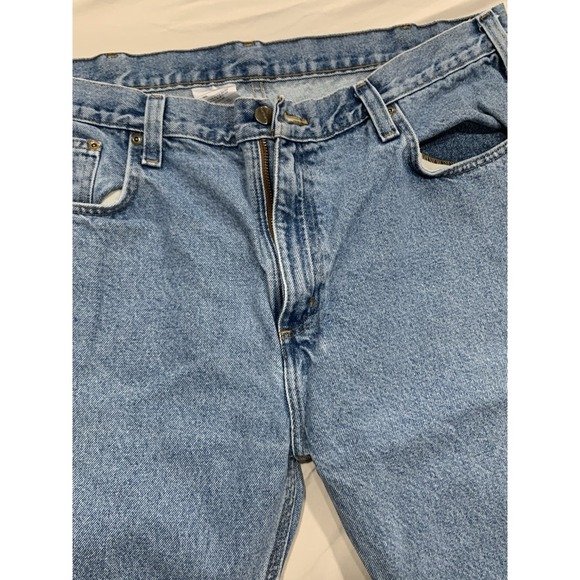 Vintage Carhartt Relaxed Fit Blue Jeans 40x32 B460‎ Workwear Denim USA Made - Picture 9 of 9